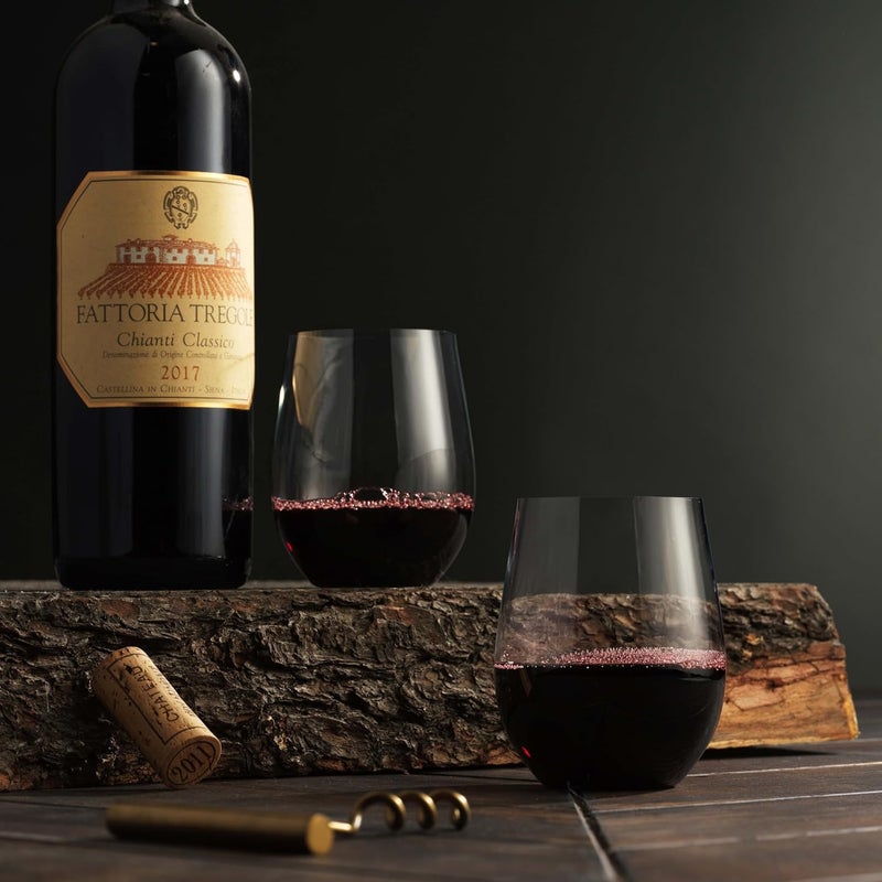 Munfix Plastic Stemless Wine Glasses 24 Pack, Disposable 12 Oz Clear Plastic Wine Cups Shatterproof Recyclable and BPA-Free - Image 2